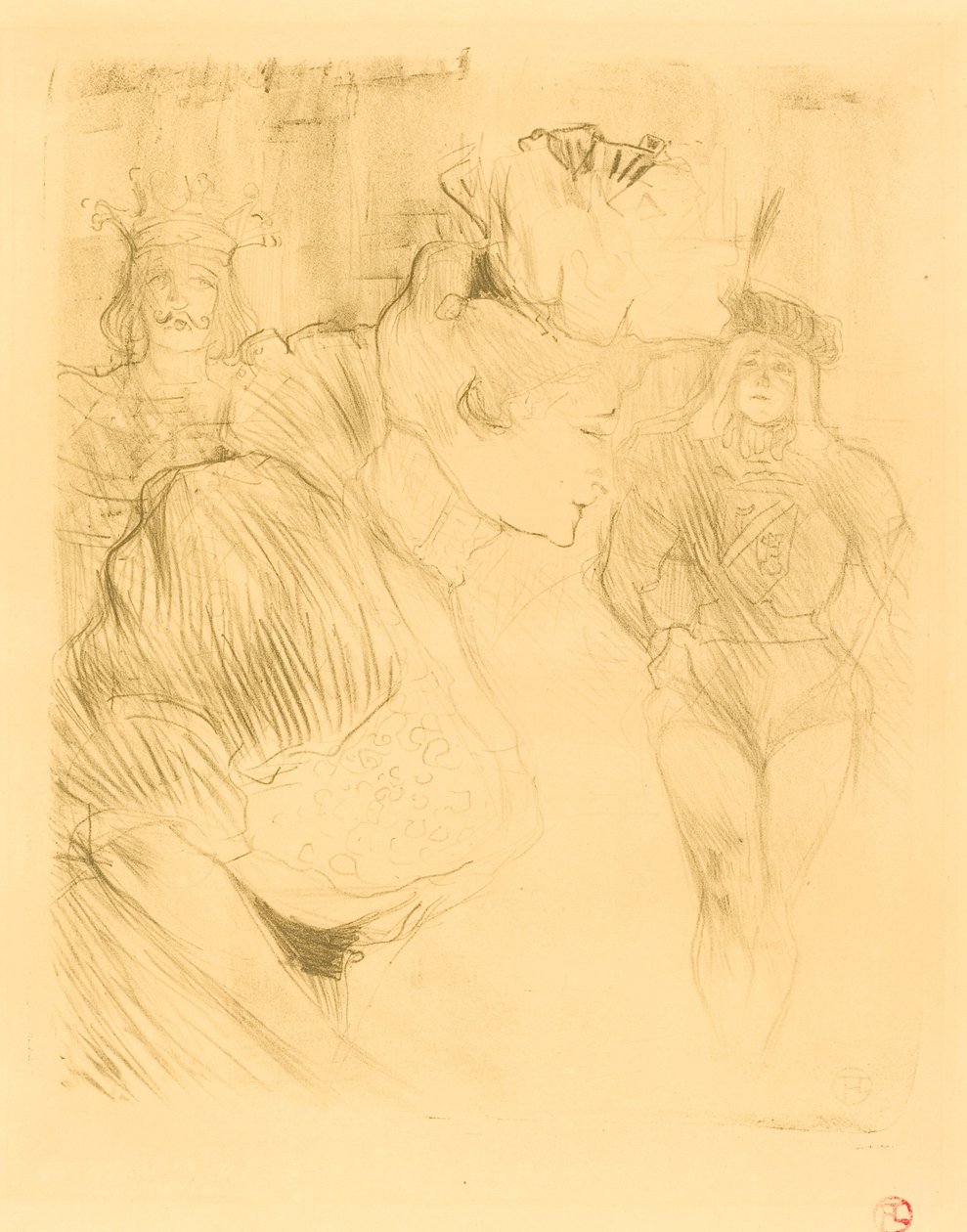 Lender Buwing Lender saluant, 1895. av Henri de Toulouse Lautrec