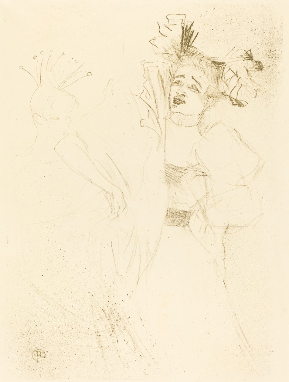 Lender Full Face i "Chilperic" (Lender de face dans "Chilpéric") av Henri de Toulouse Lautrec