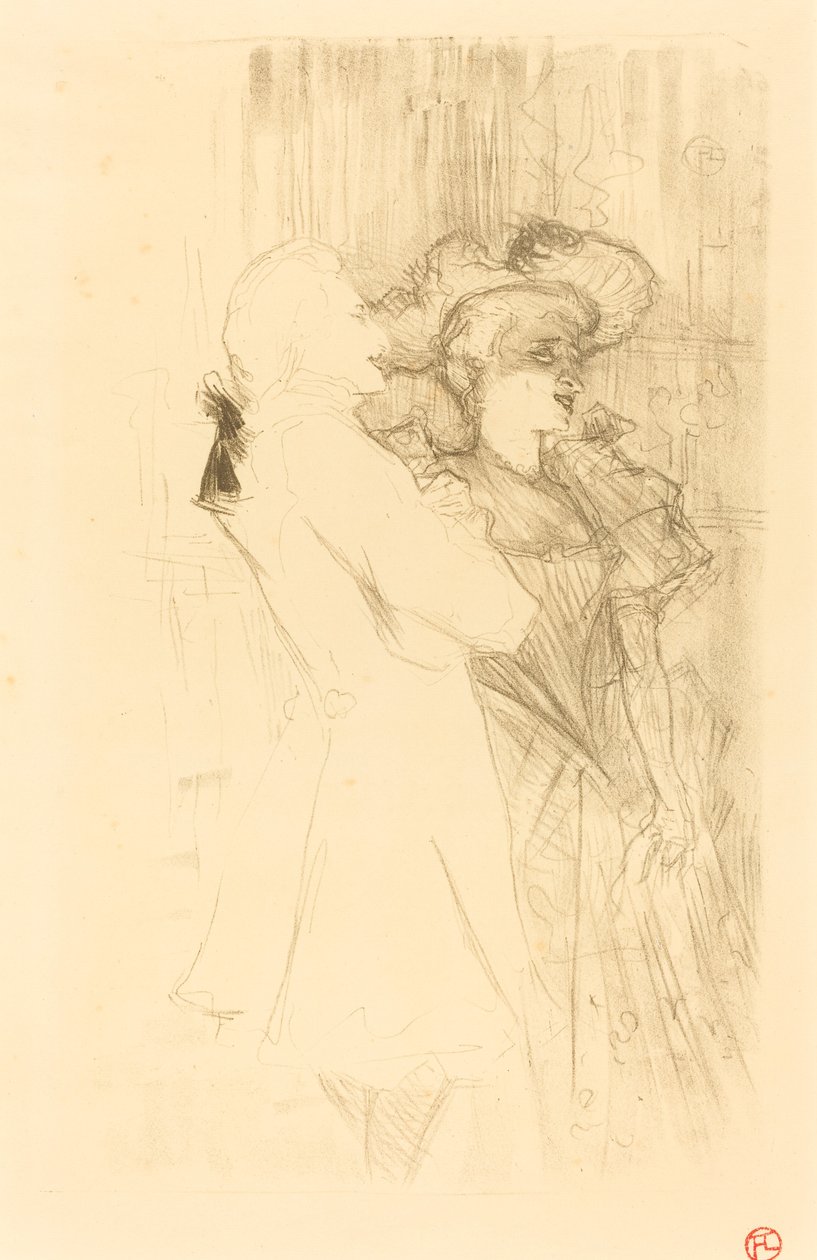 Lender og Auguez i La chanson de fortunio Lender og Auguez i La chanson..., 1895. av Henri de Toulouse Lautrec
