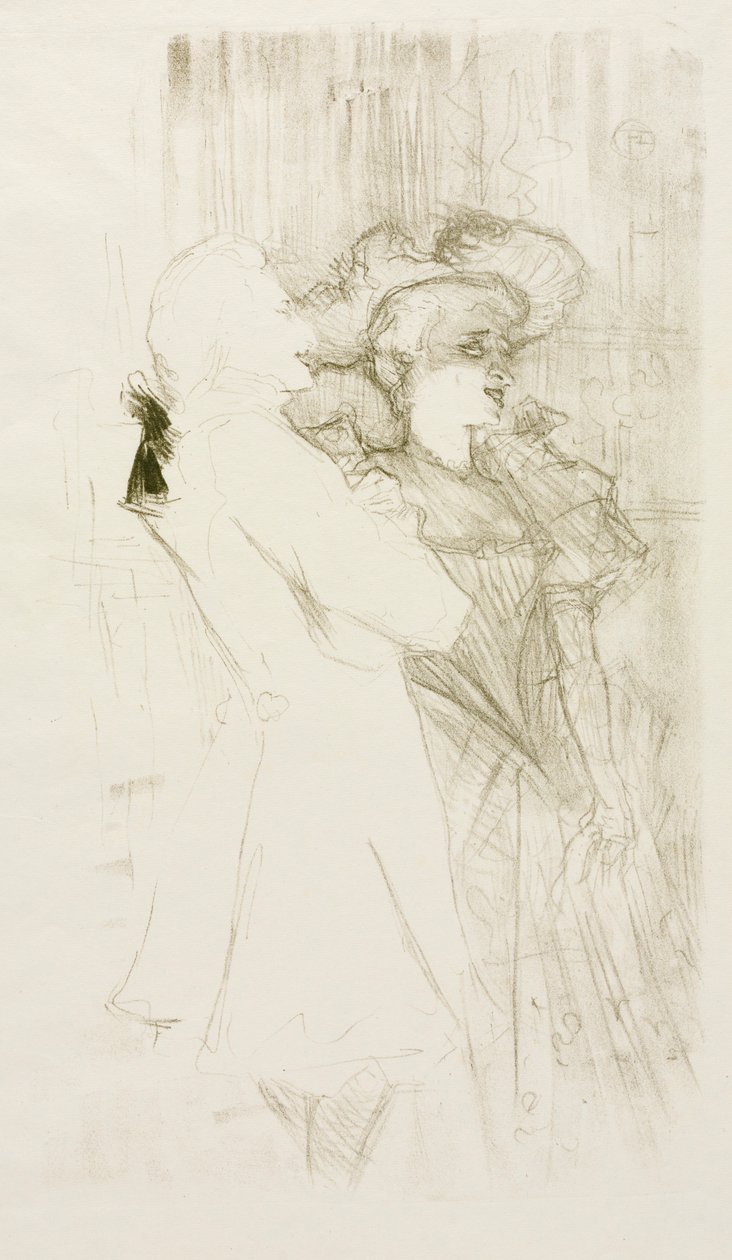 Lender og Auguez i The Song of Fortune, 1895. av Henri de Toulouse Lautrec