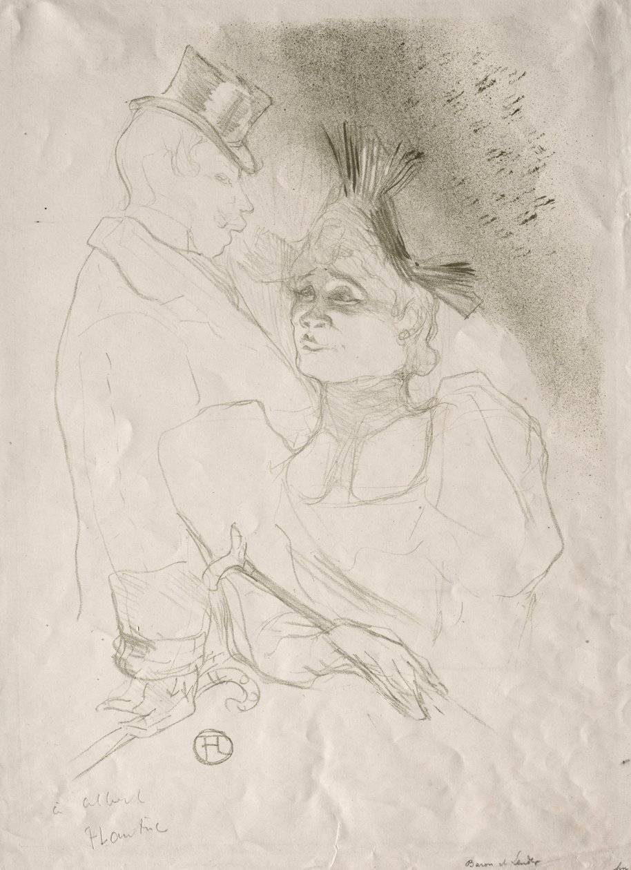 Långiver og baron, 1893. av Henri de Toulouse Lautrec