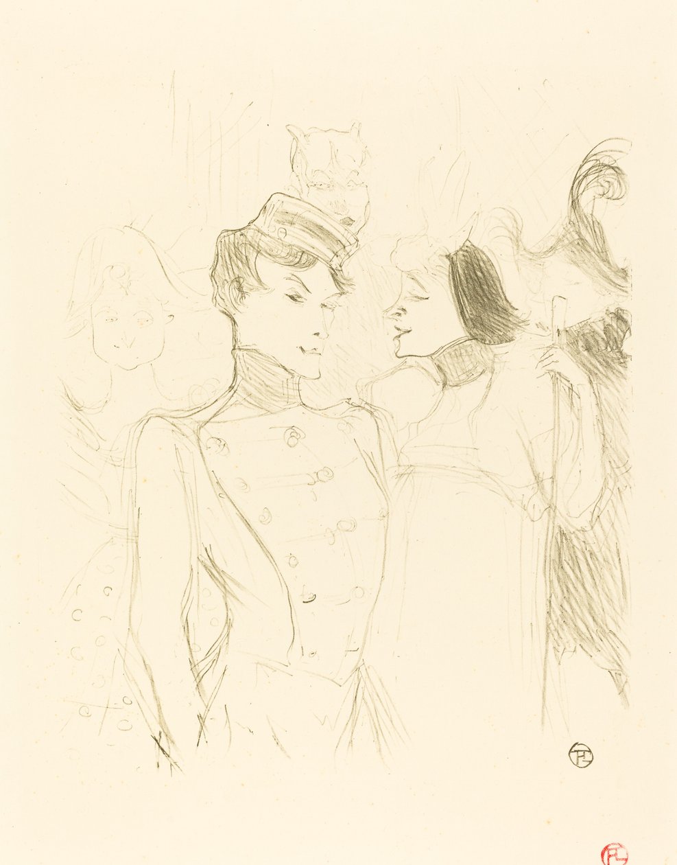 Lender and Lavalliere (Lender and Lavalliere) av Henri de Toulouse Lautrec