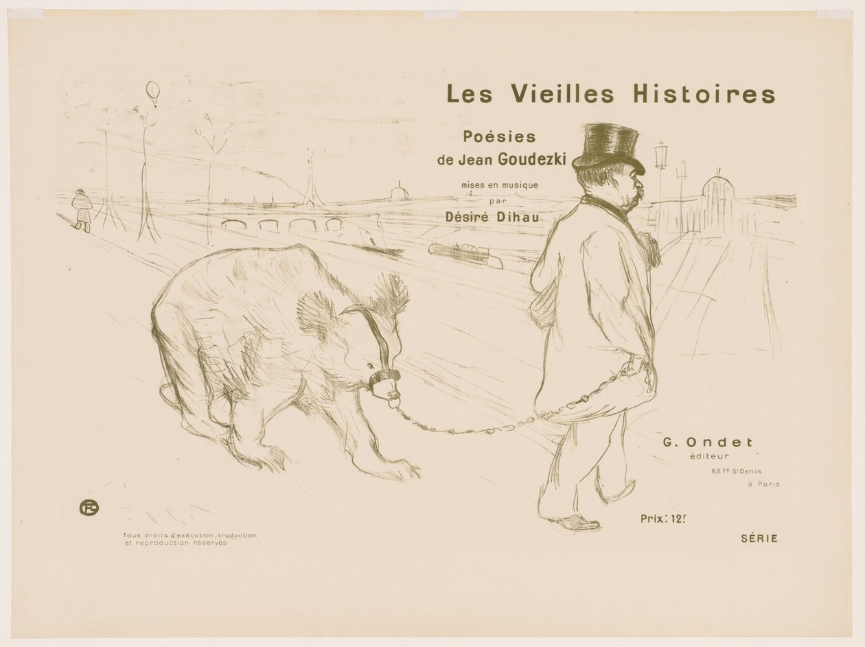 The Old Stories: Cover - Frontispice av Henri de Toulouse Lautrec