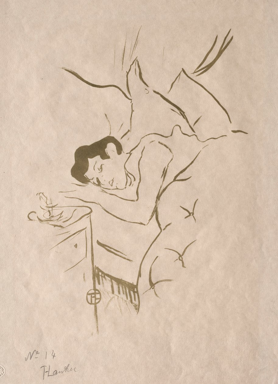 The Old Stories: Your Mouth, 1893. av Henri de Toulouse Lautrec