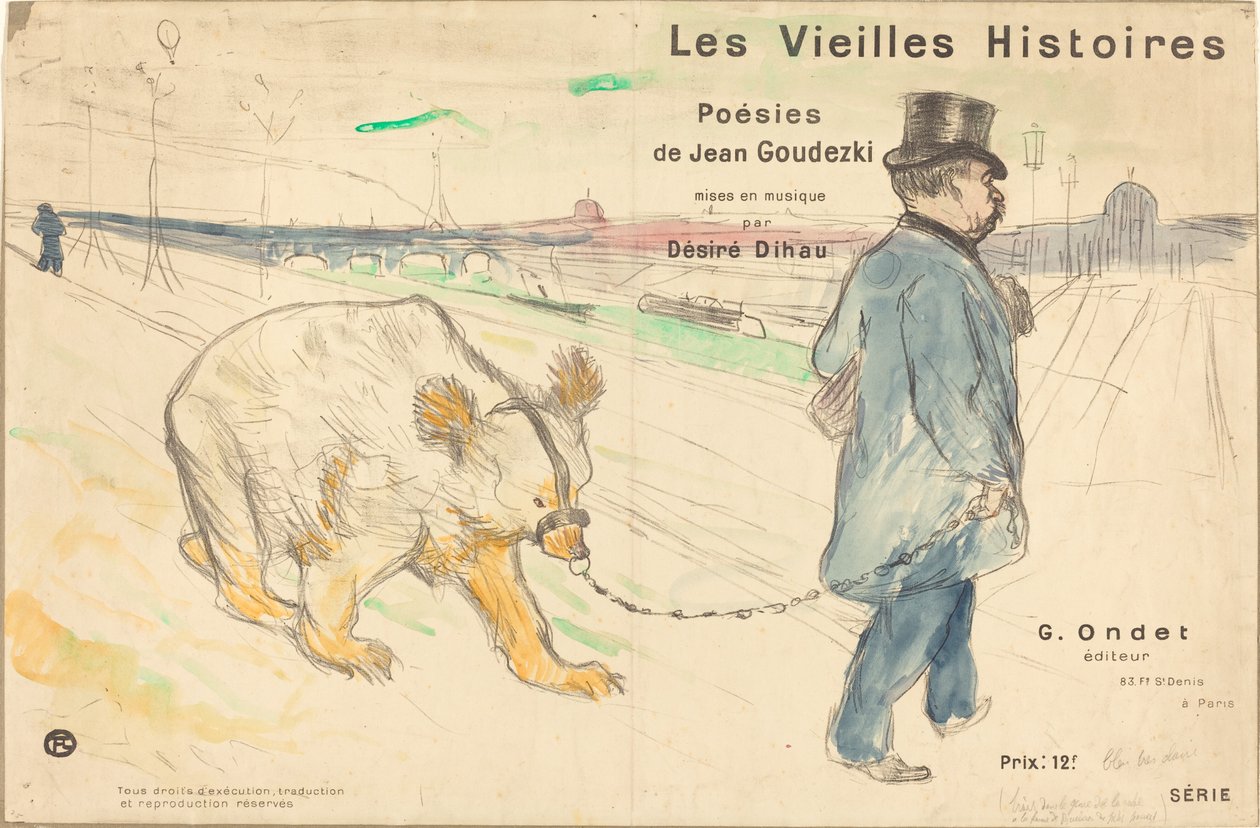 Old Stories (cover/frontispice) av Henri de Toulouse Lautrec