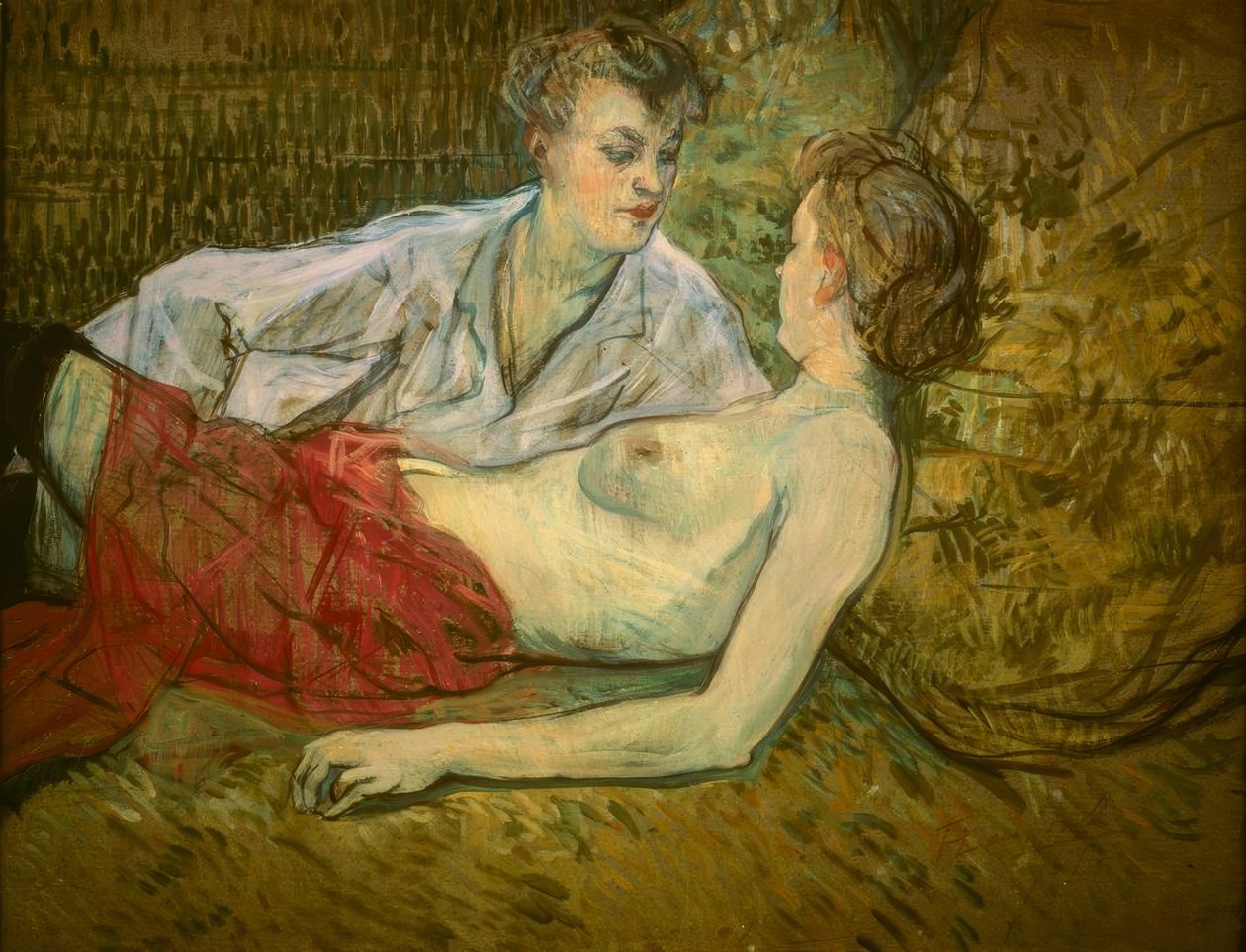 De to vennene av Henri de Toulouse Lautrec