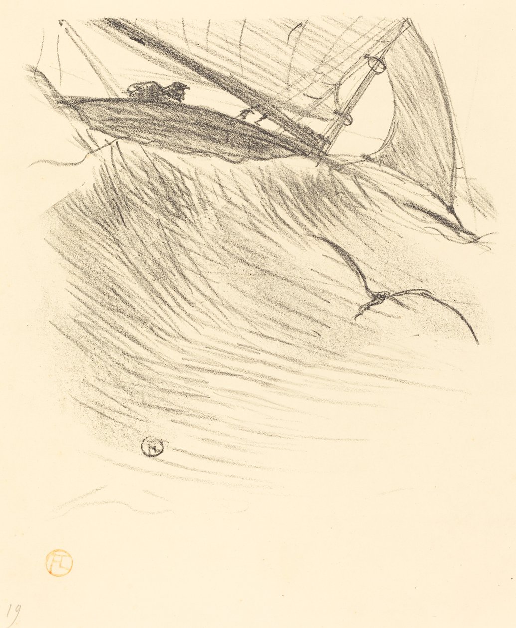 Sjøsvalene, 1895. av Henri de Toulouse Lautrec