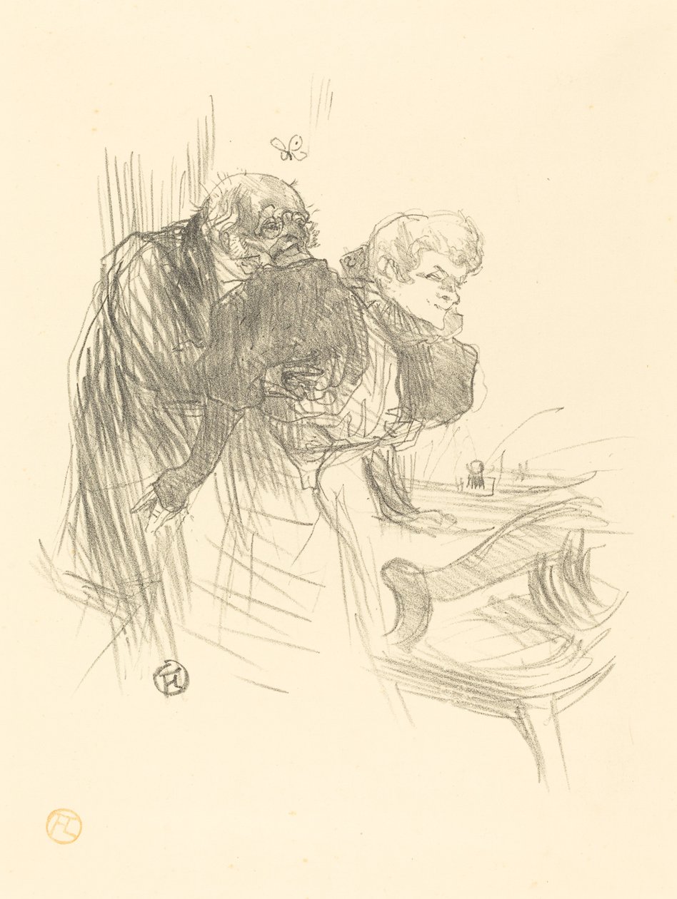 gamle sommerfugler av Henri de Toulouse Lautrec