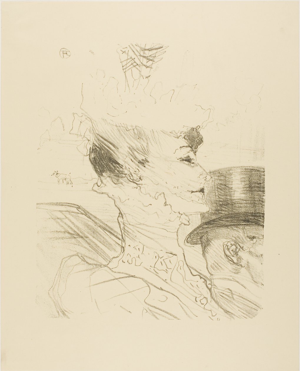 Louise Balthy, fra Treize Lithographies av Henri de Toulouse Lautrec