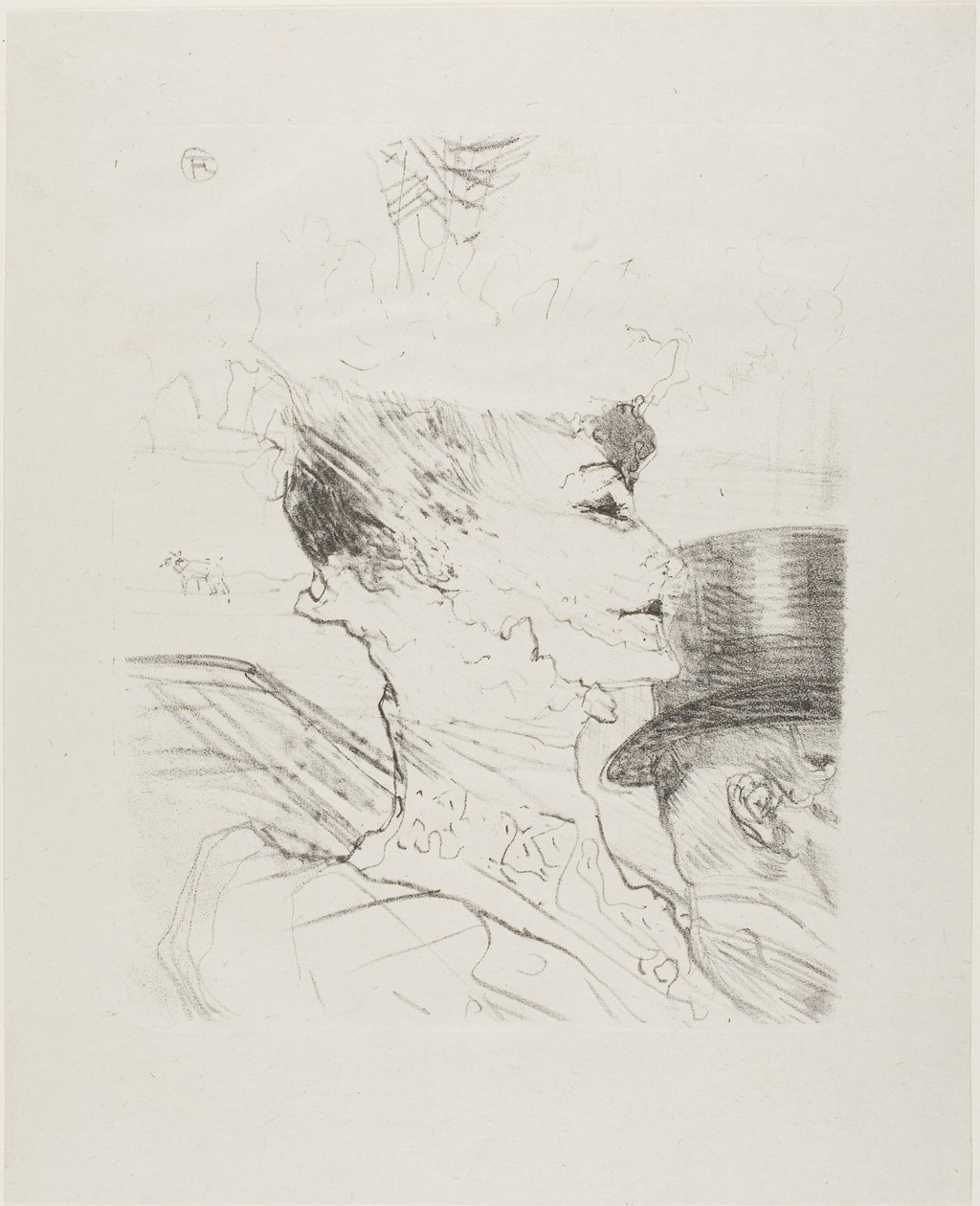 Louise Balthy, fra Treize Lithographys av Henri de Toulouse Lautrec