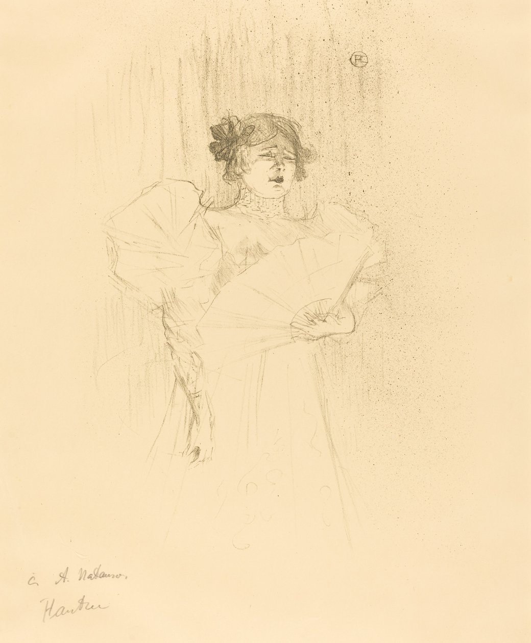 Luce Myres Full Face Luce Myrès, fullt ansikt, 1895. av Henri de Toulouse Lautrec