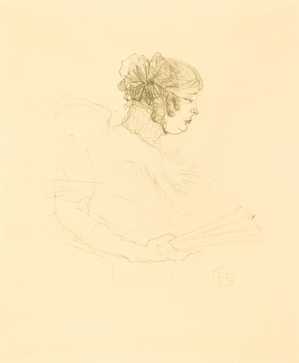 Luce Myres i profil Luce Myrès, i profil, 1895. av Henri de Toulouse Lautrec