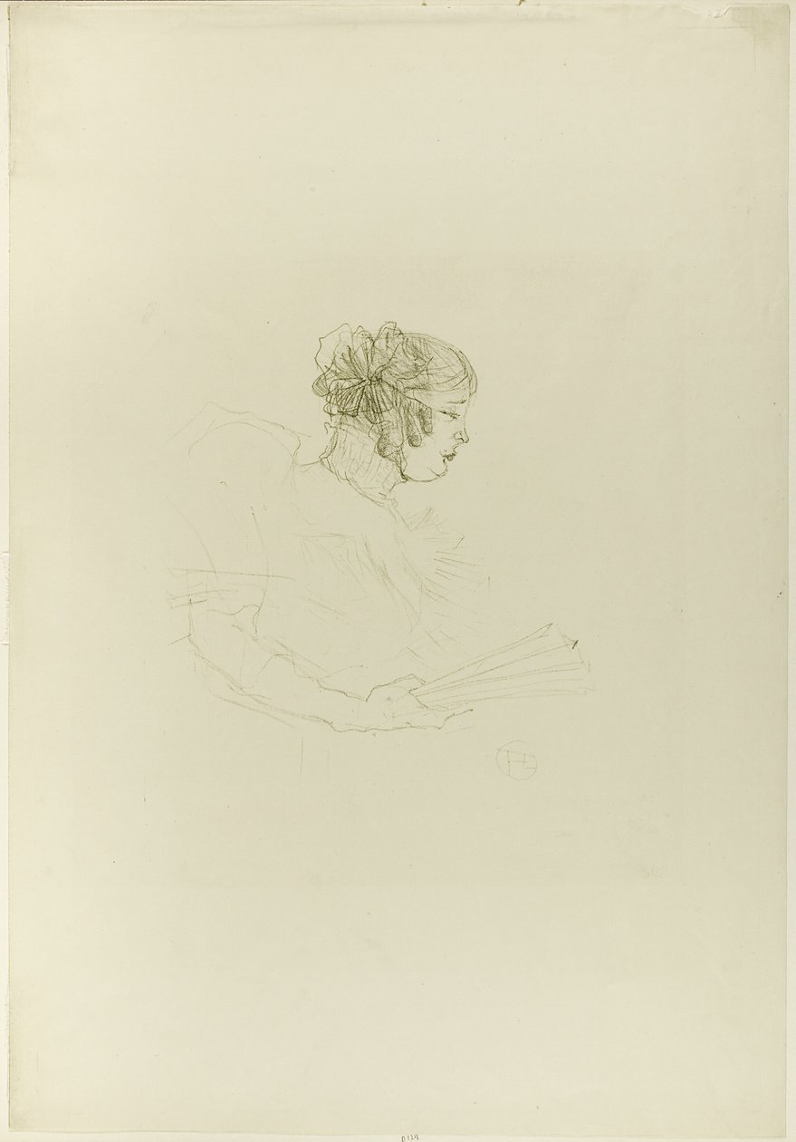 Luce Myrès, i profil av Henri de Toulouse Lautrec