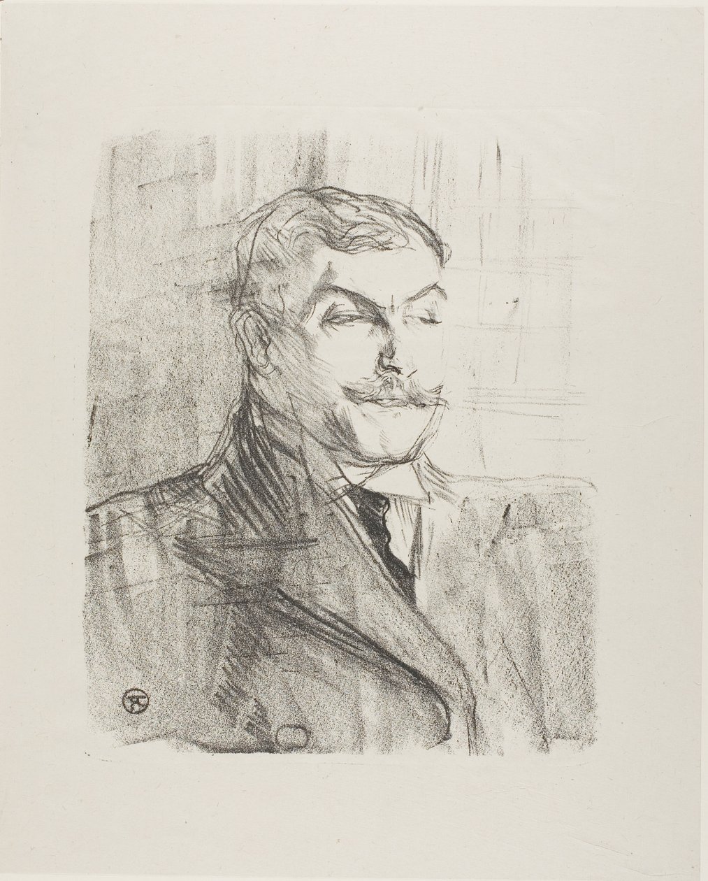 Lucien Guitry, fra Treize Lithographies av Henri de Toulouse Lautrec