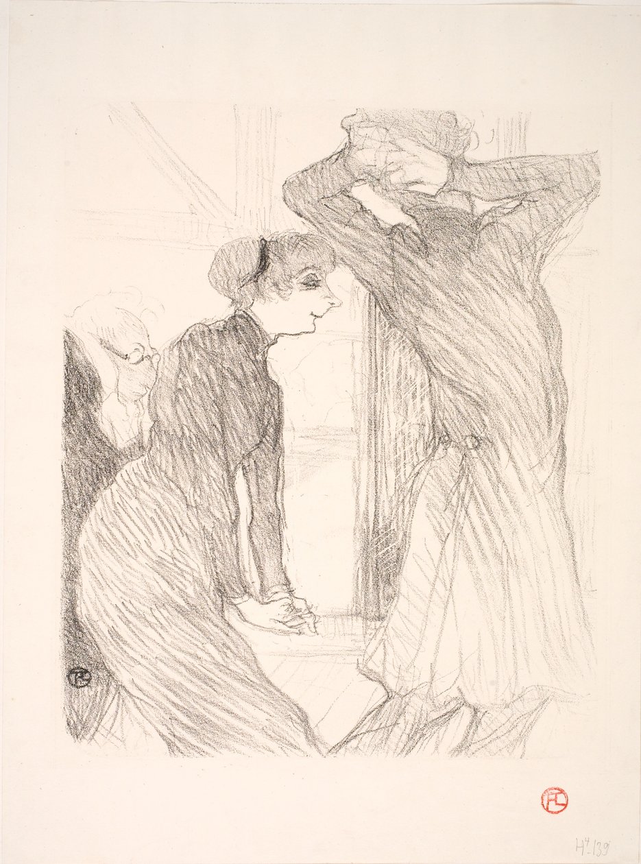 Lugné Poë og Berthe Bady i Beyond Human Forces av Henri de Toulouse-Lautrec
