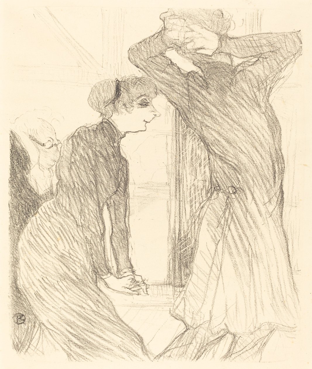 Lugne Poe og Baldy i Above Human Forces Lugne Poe og Baldy i..., 1894. av Henri de Toulouse Lautrec