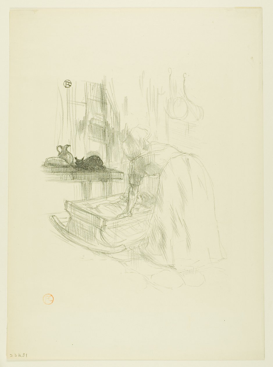 Lullaby, fra Melodier av Désiré Dihau av Henri de Toulouse Lautrec