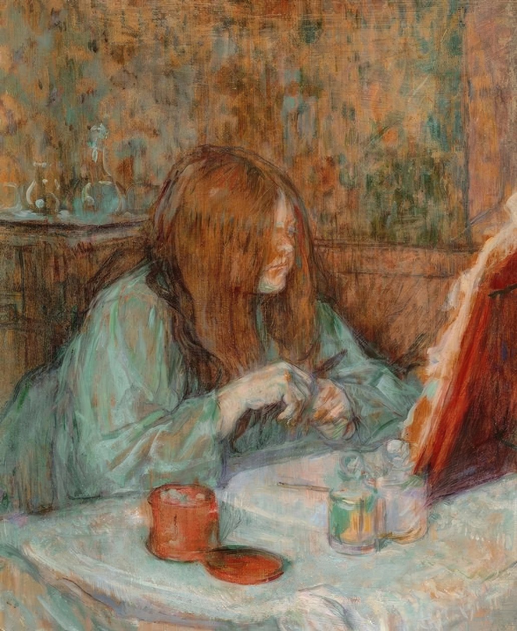 Madame Poupoule på toalettet hennes av Henri de Toulouse Lautrec