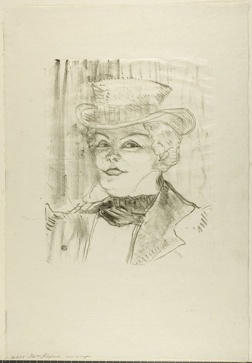 Madame Rejane av Henri de Toulouse Lautrec