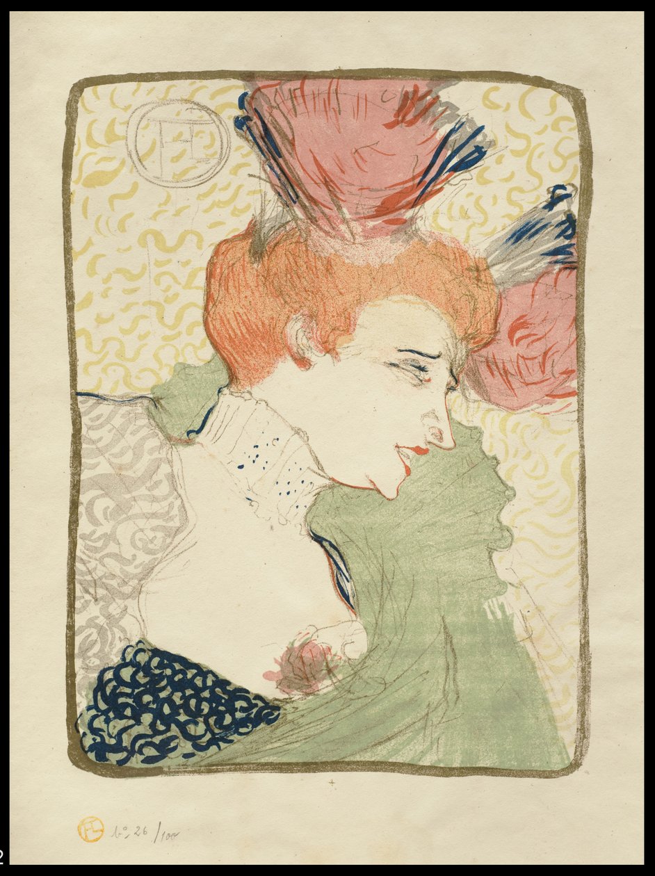 Mademoiselle Marcelle Lender, bystelengde, 1895 av Henri de Toulouse Lautrec