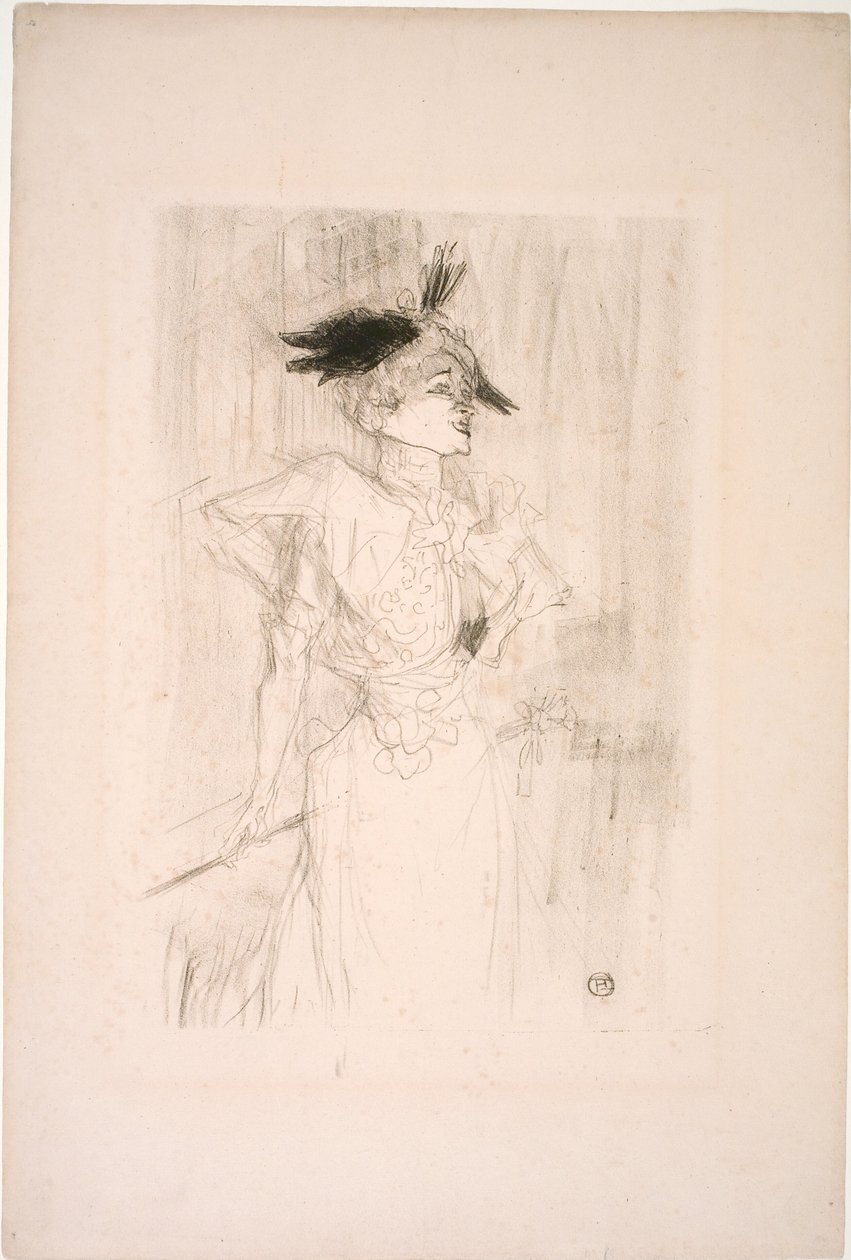 Frøken Marcelle Lender, stående av Henri de Toulouse Lautrec
