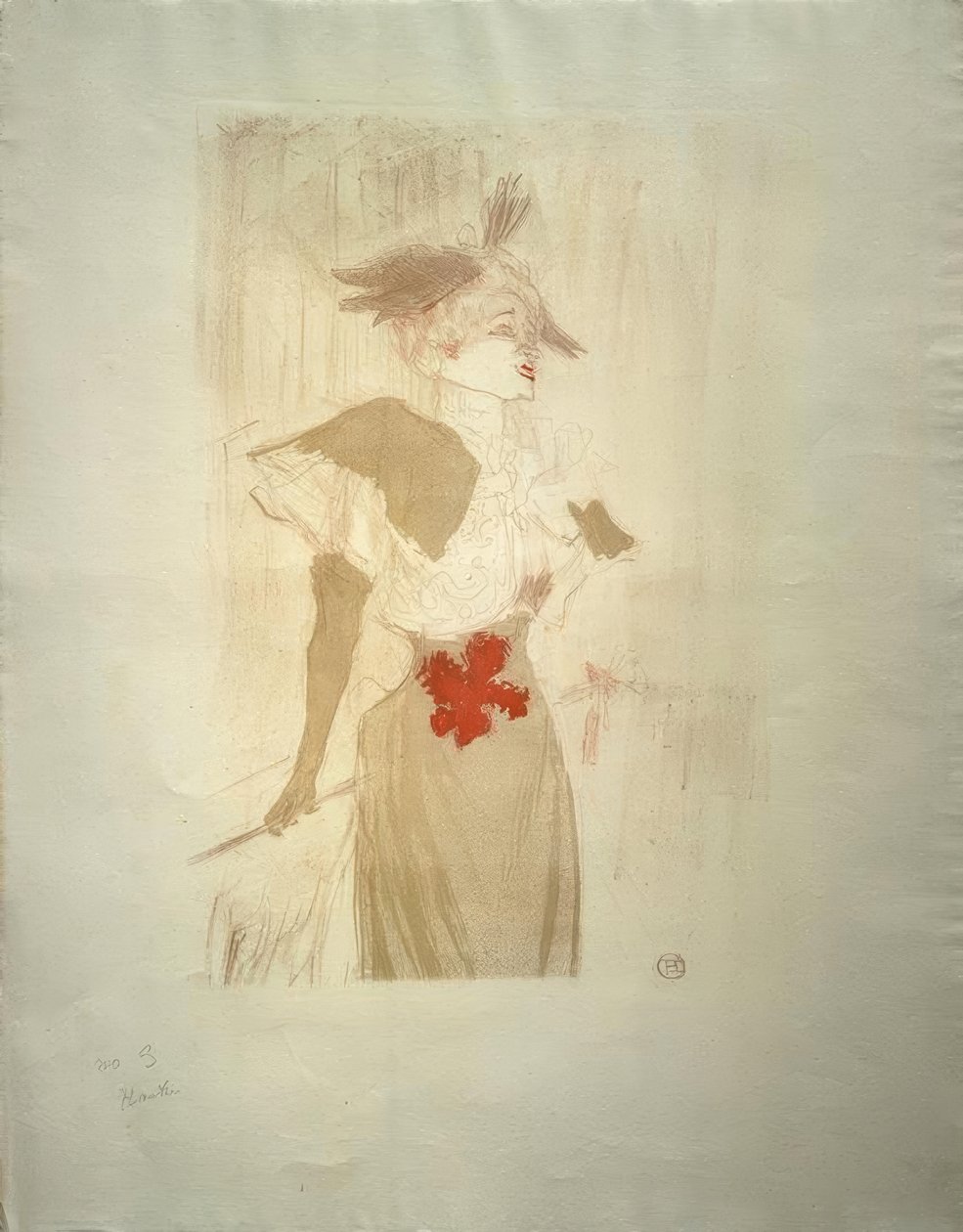 Frøken Marcelle Lender, stående av Henri de Toulouse Lautrec