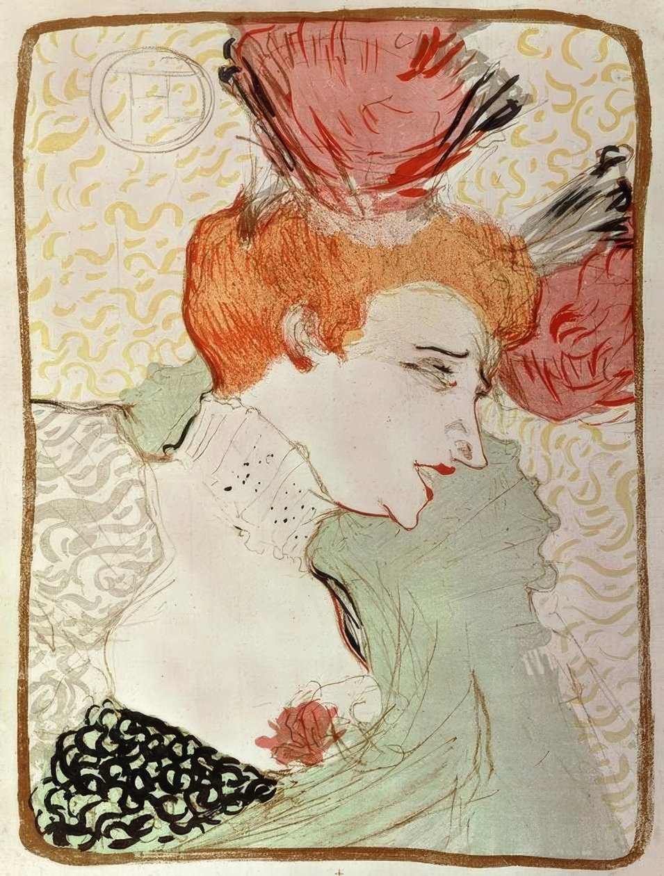 Frøken Marcelle Lender, byste av Henri de Toulouse Lautrec