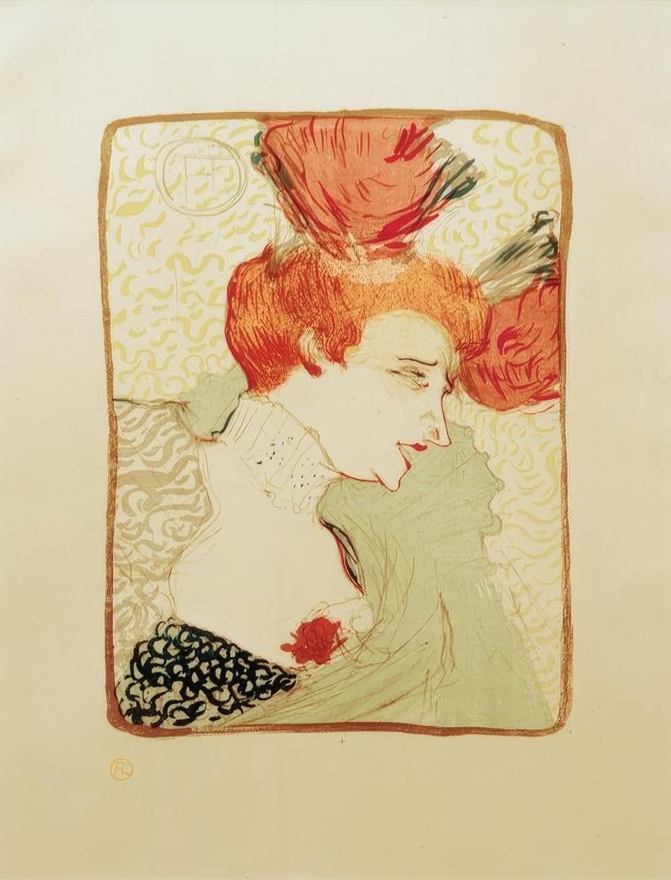 Frøken Marcelle Lender, byste av Henri de Toulouse Lautrec