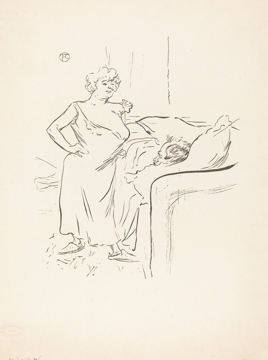 Mann og dame av Henri de Toulouse Lautrec