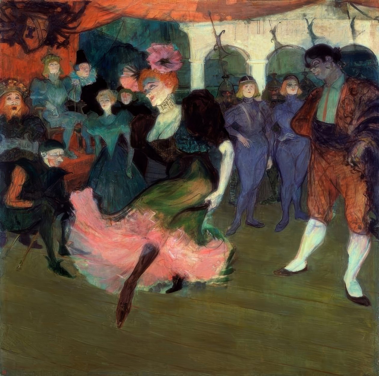 Marcelle Lender danser boleroen til Chilperic av Henri de Toulouse Lautrec