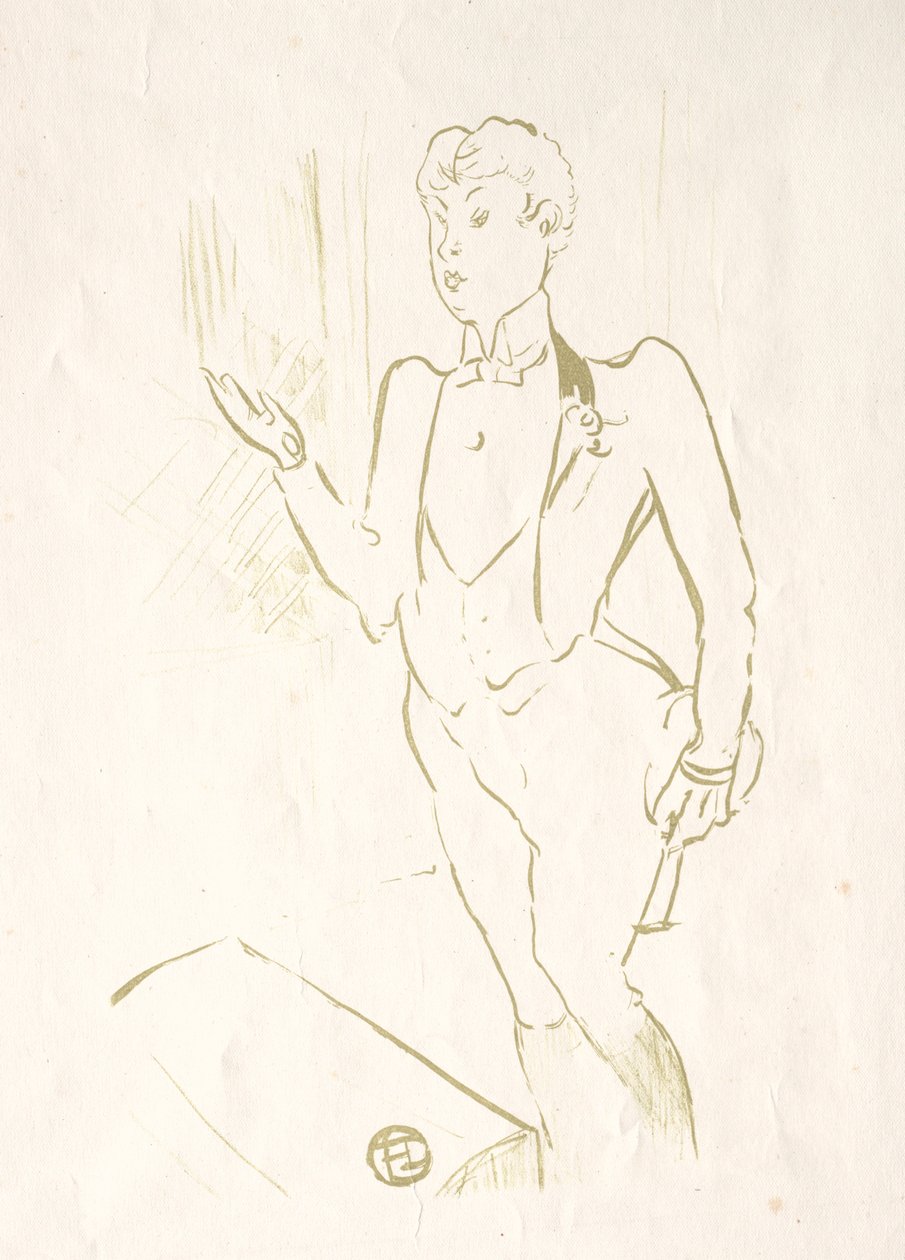 Mary Hamilton, 1893. av Henri de Toulouse Lautrec