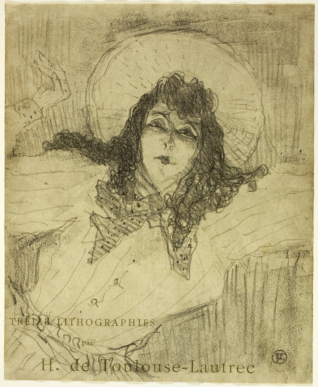 May Belfort, fra Treize Lithographys av Henri de Toulouse Lautrec