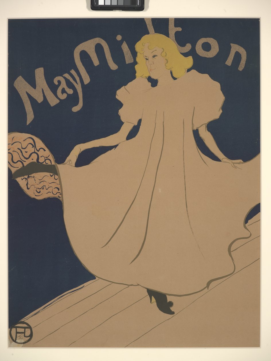 May Milton (fargelitografi) av Henri de Toulouse Lautrec
