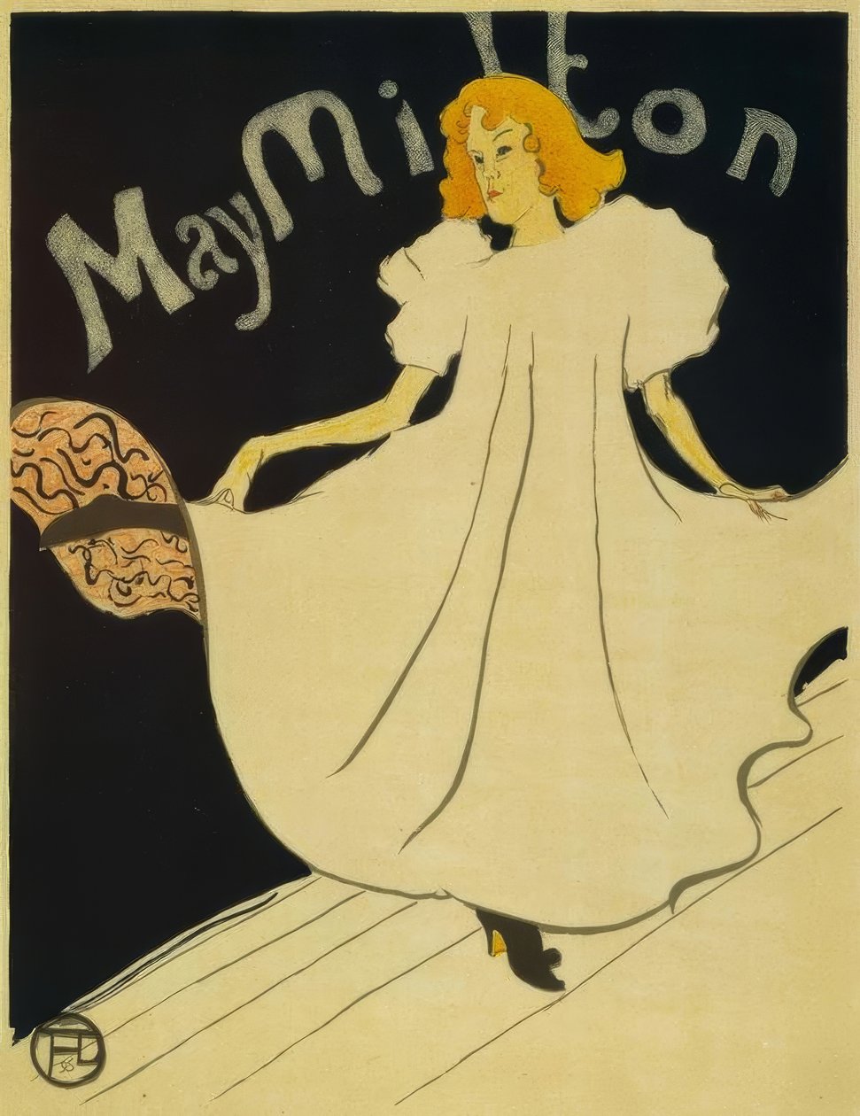 May Milton av Henri de Toulouse Lautrec