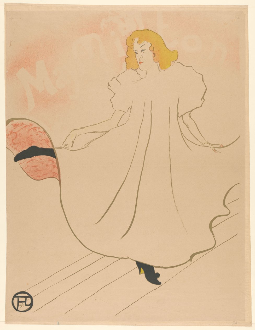 May Milton dansend May Milton (tittel på objekt) av Henri de Toulouse Lautrec