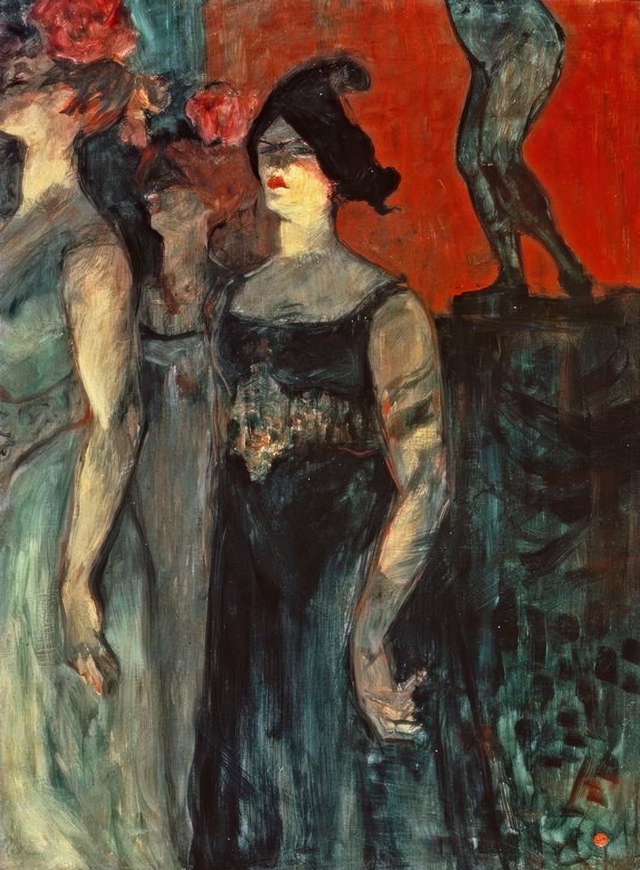 Messaline mellom to statister av Henri de Toulouse Lautrec
