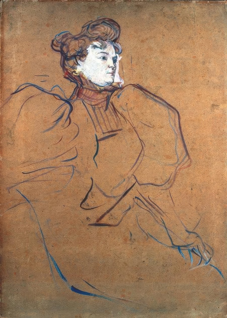 Misia Natanson av Henri de Toulouse Lautrec