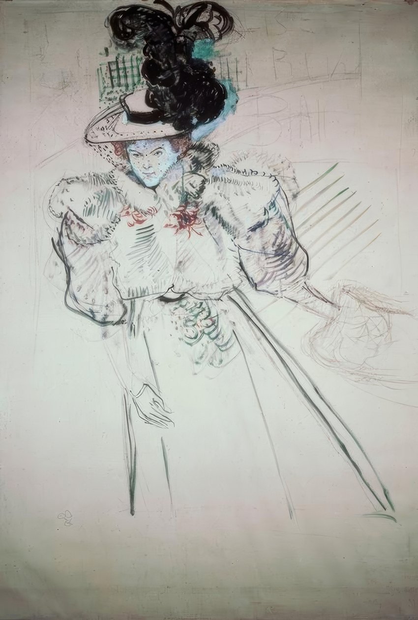 Misia Natanson av Henri de Toulouse Lautrec