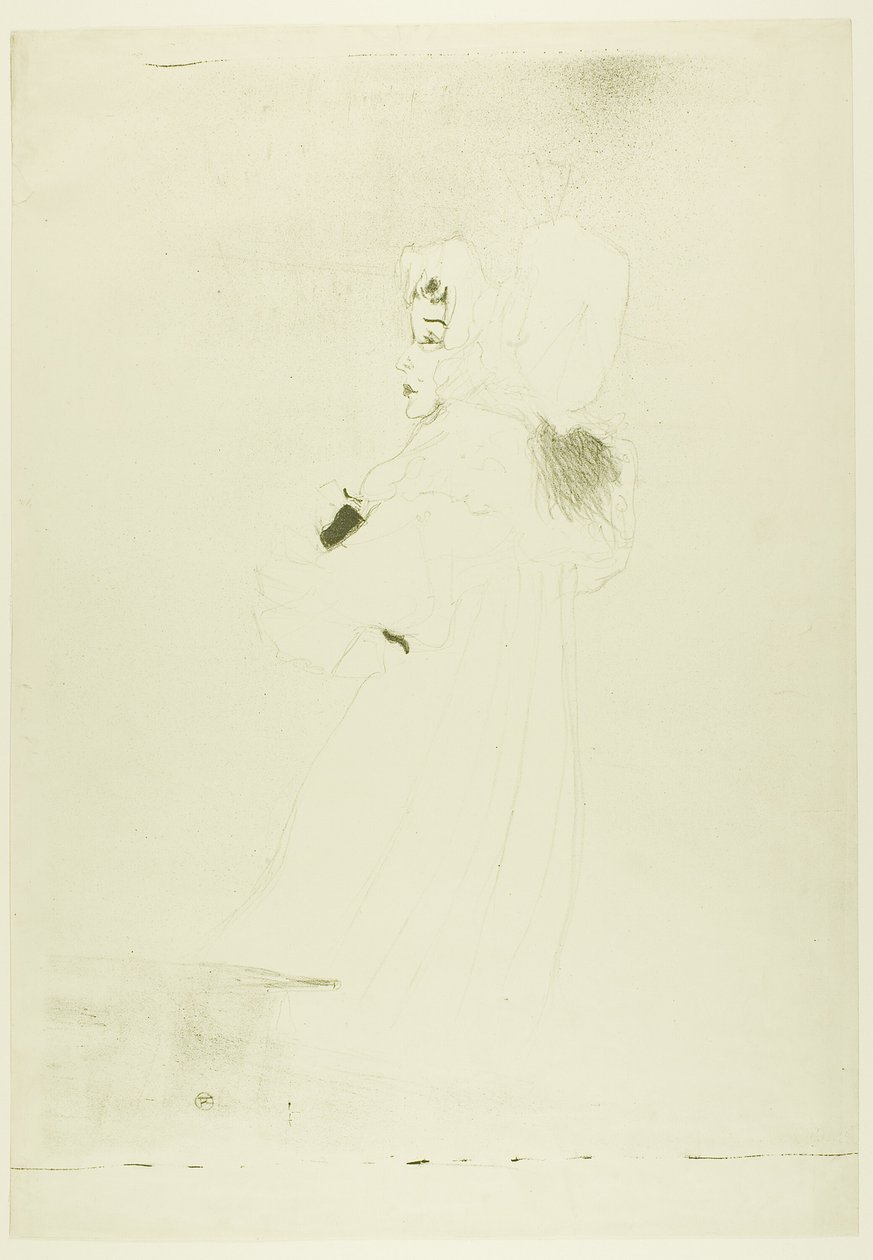 Miss May Belfort (stor tallerken) av Henri de Toulouse Lautrec