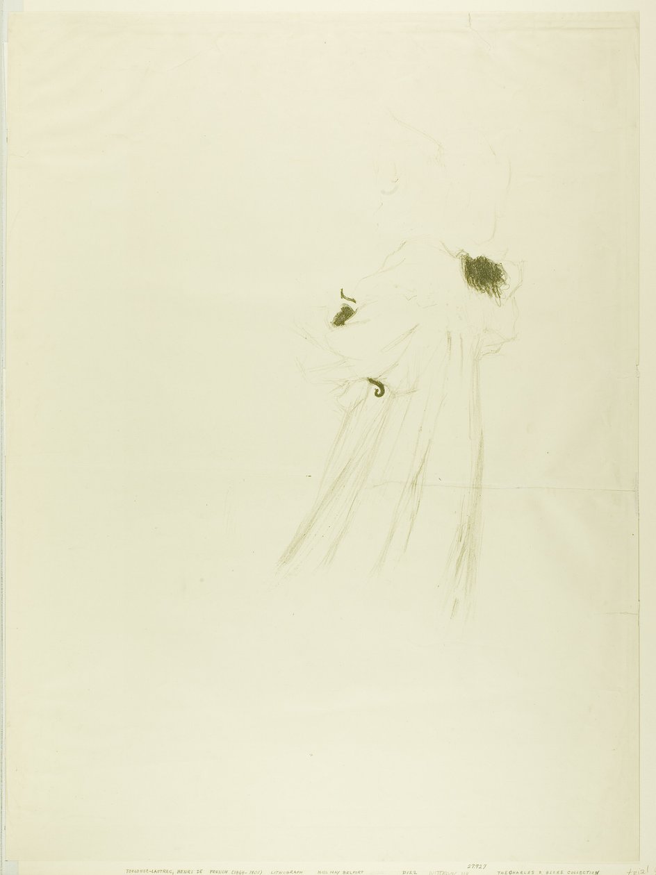 Miss May Belfort (stor tallerken) av Henri de Toulouse Lautrec