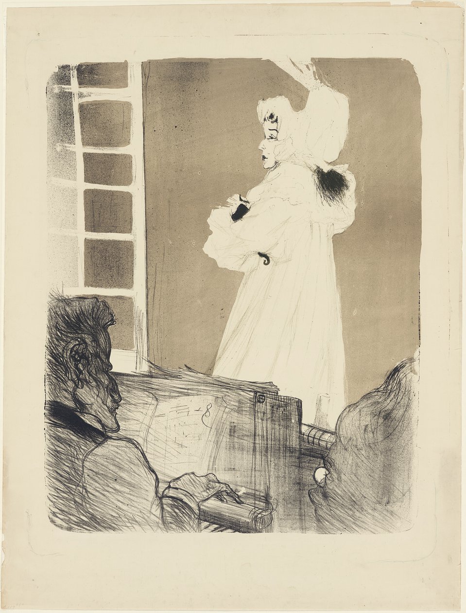 Miss May Belfort (stor tallerken) av Henri de Toulouse Lautrec