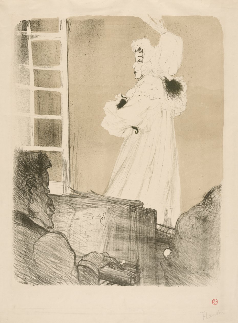 Frøken May Belfort, 1895. av Henri de Toulouse Lautrec
