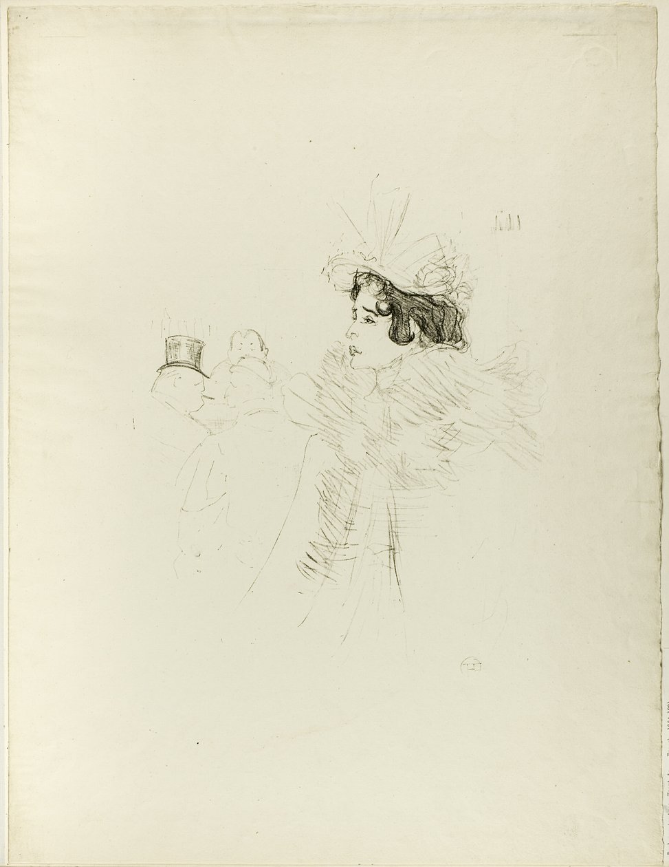 Miss May Belfort i baren Achille av Henri de Toulouse Lautrec