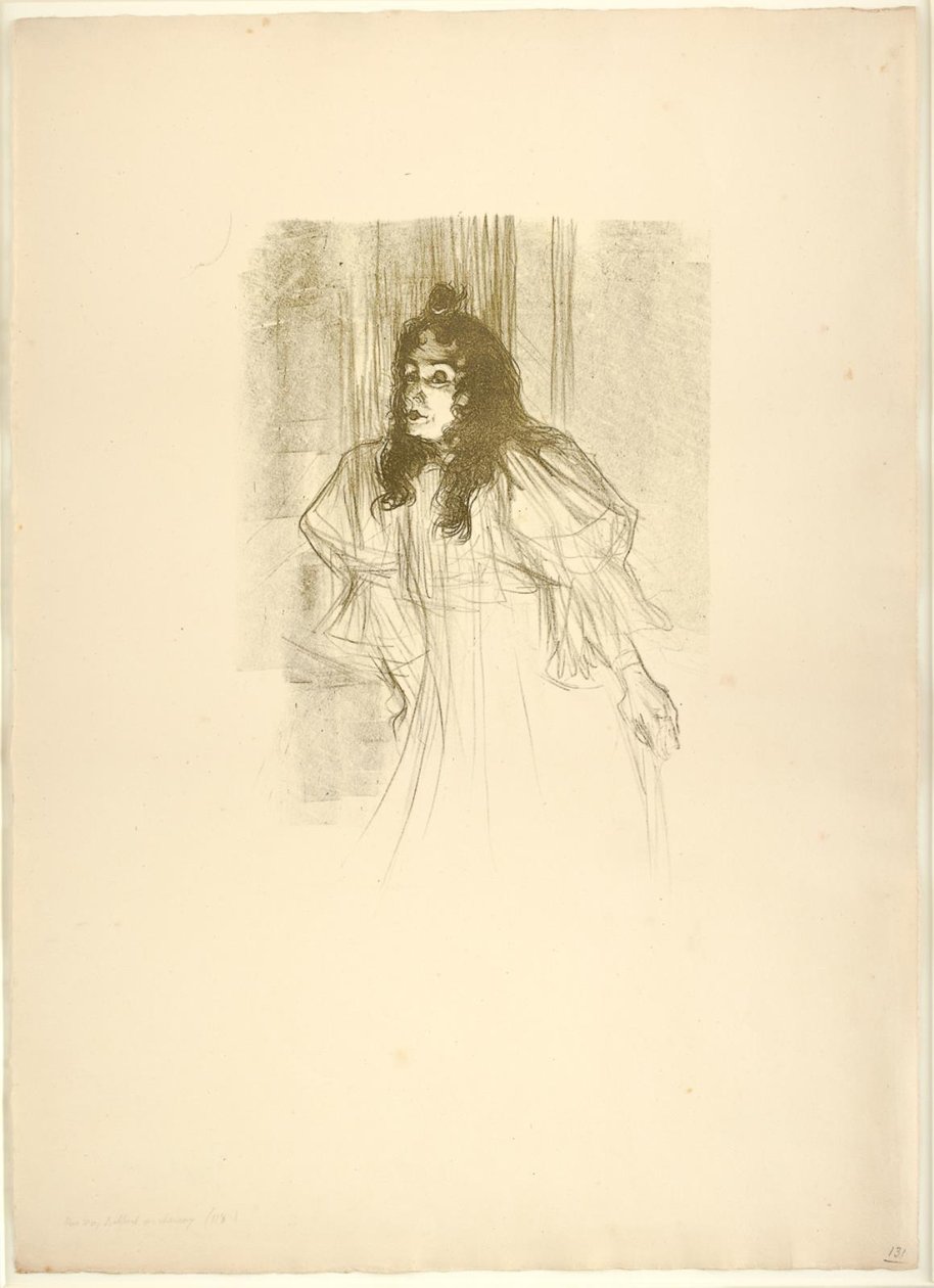 Frøken May Belfort i hår av Henri de Toulouse Lautrec