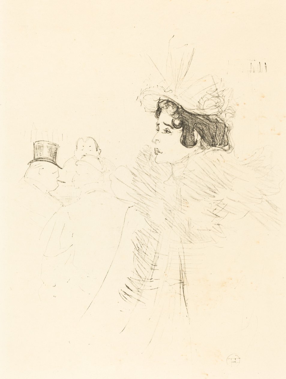 Miss May Belfort i den irske og amerikanske baren, rue Royale (Miss Belfort Belfort au Irish and American Bar, Rue Royale) av Henri de Toulouse Lautrec