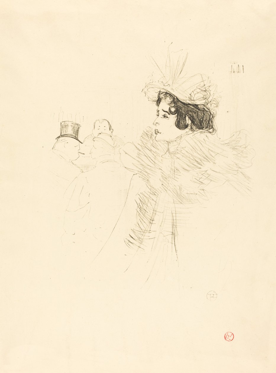Miss May Belfort i den irske og amerikanske baren, rue Royale (Miss Belfort Belfort au Irish and American Bar, Rue Royale) av Henri de Toulouse Lautrec