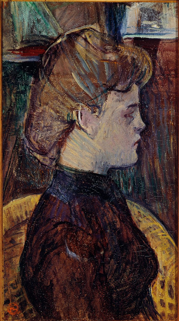 Modell på verkstedet: Helene Vary. Maleri av Henri de Toulouse-Lautrec (Toulouse Lautrec av Henri de Toulouse Lautrec