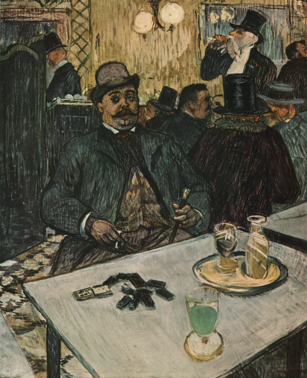 'Monsieur Boileau på kaféen', 1893, 1952. av Henri de Toulouse Lautrec