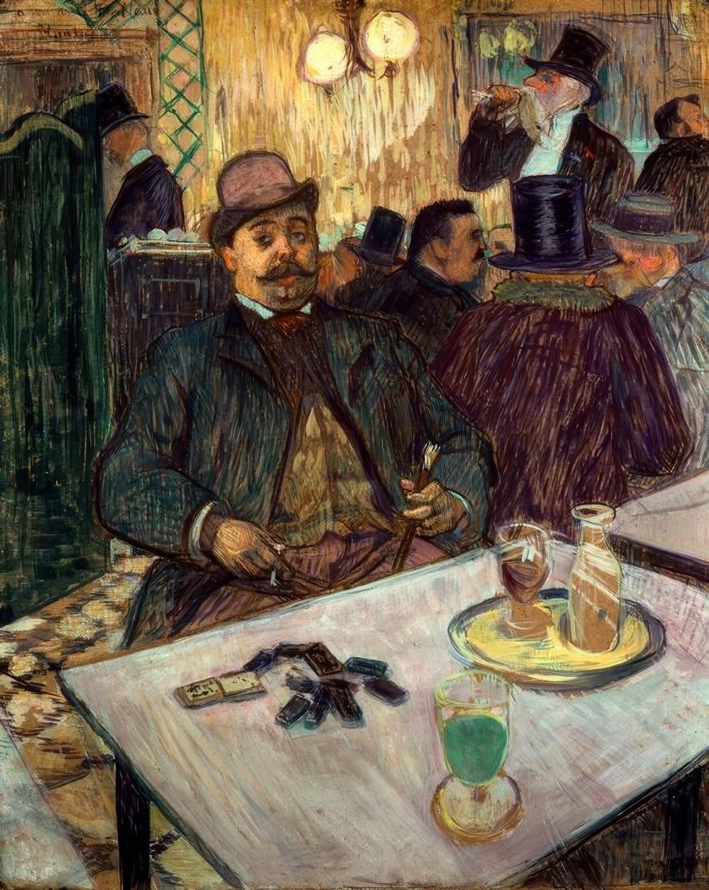 Monsieur Boileau på kafeen av Henri de Toulouse Lautrec
