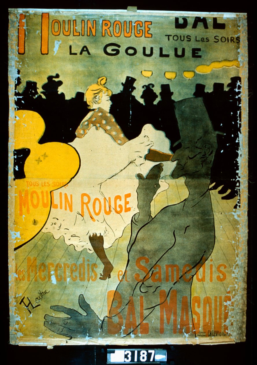 Moulin Rouge, La Goulue av Henri de Toulouse Lautrec